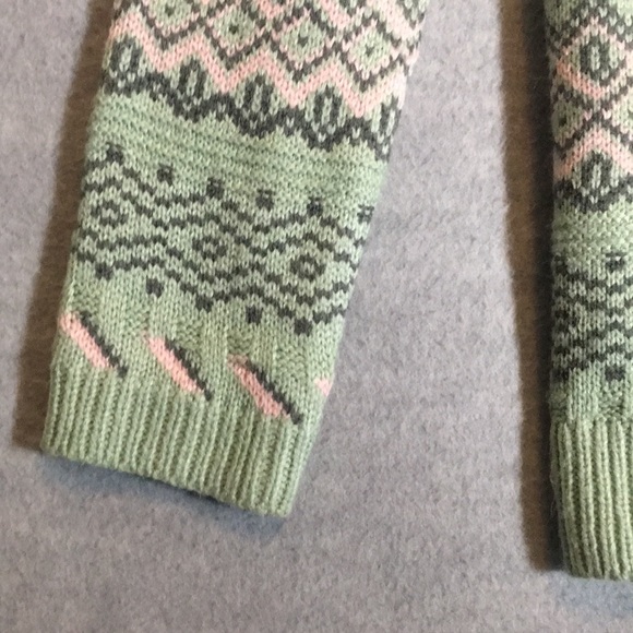 PINK ROSE Aztec Southwest Design Long Line Open Front Cardigan with Long Sleeves - Picture 8 of 16